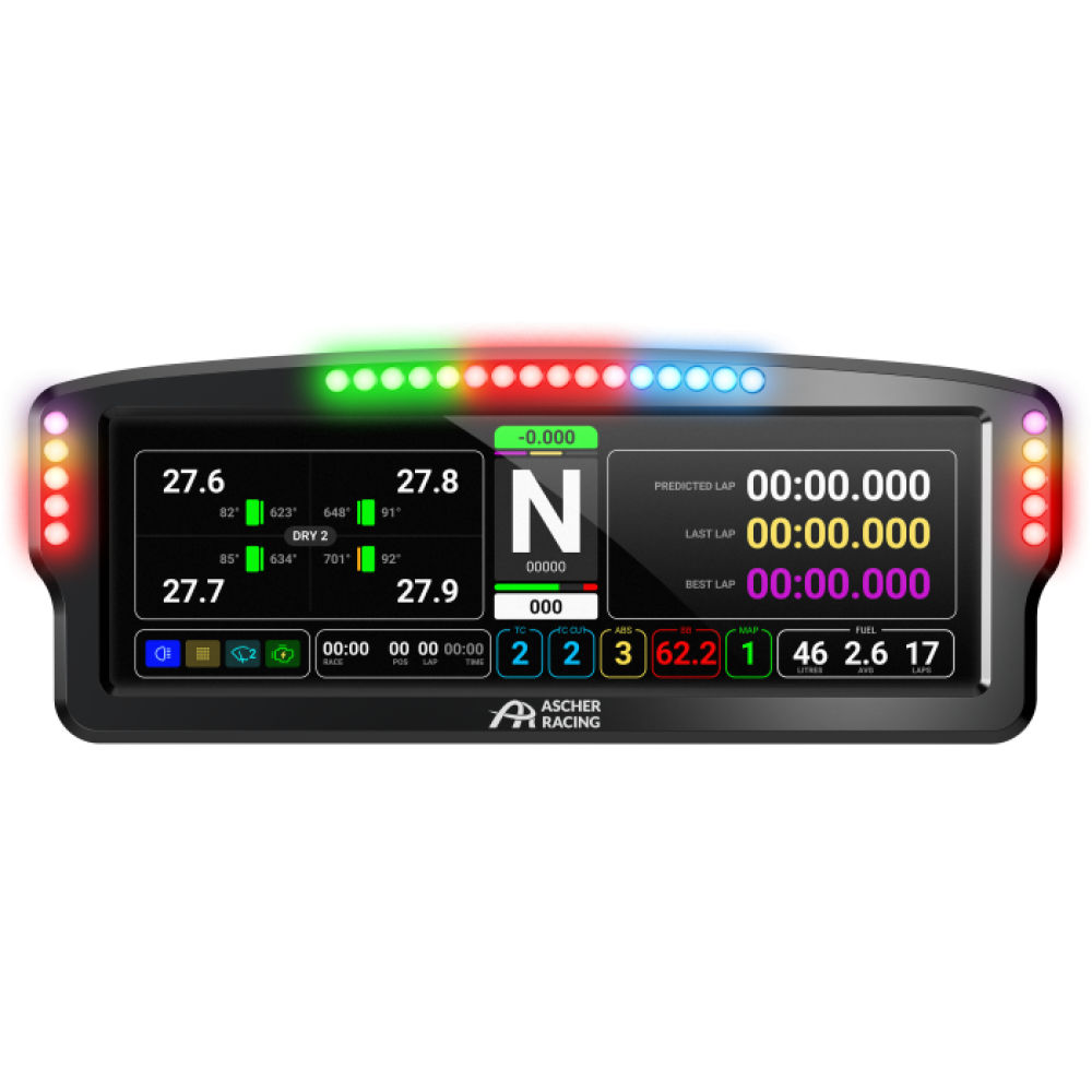 Ascher Racing Dashboard Ultrawide 8"