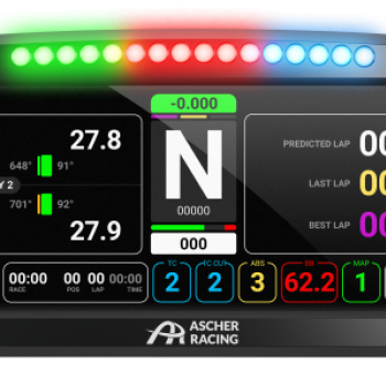 Ascher Racing Dashboard Ultrawide 8"