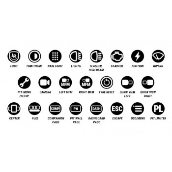 Kits de Boutons Lovely Sim Racing pour Volants Ascher Racing