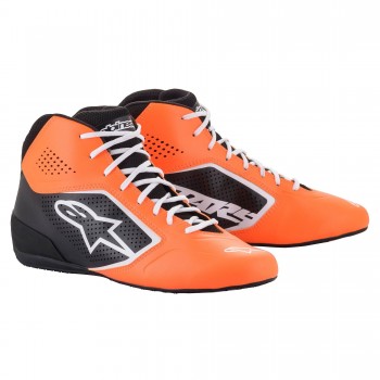 Alpinestars TECH-1 K START V2 SHOES - Orange Fluo/Black/White