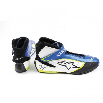 Alpinestars TECH-1 T SHOES - Blue/White/Yellow Fluorescent