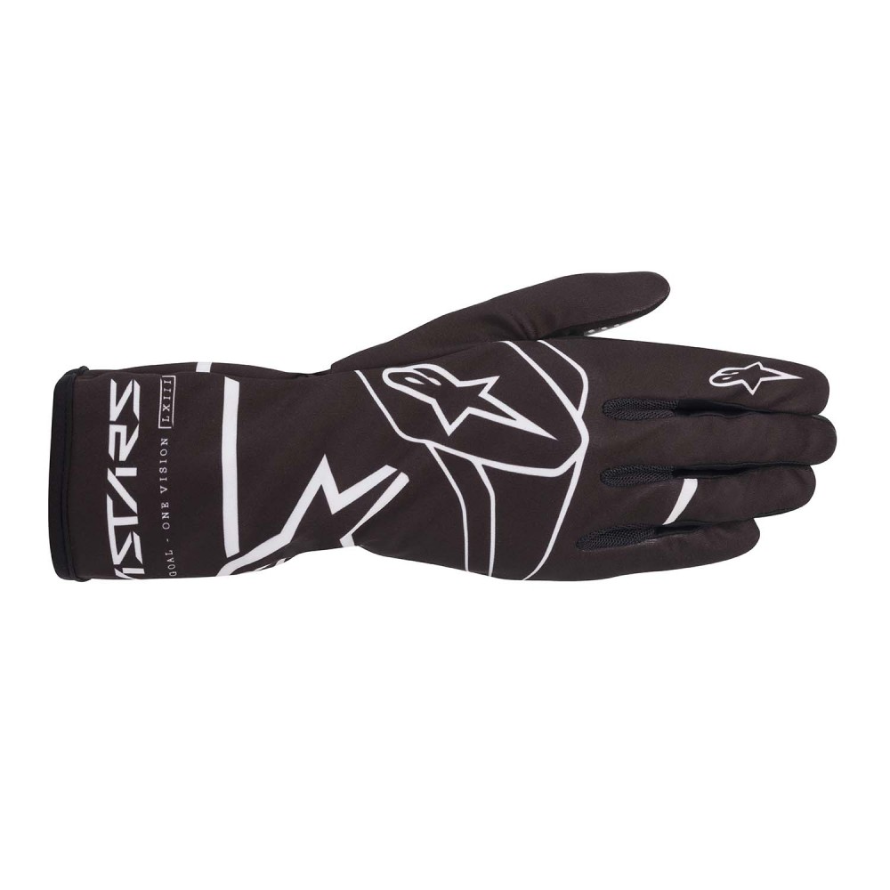 Gants Alpinestars TECH-1 K RACE V2 SOLID - BLACK/WHITE
