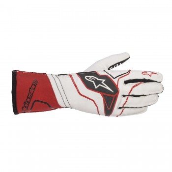 Gants Alpinestars TECH-1 KX V2 - WHITE/RED/BLACK