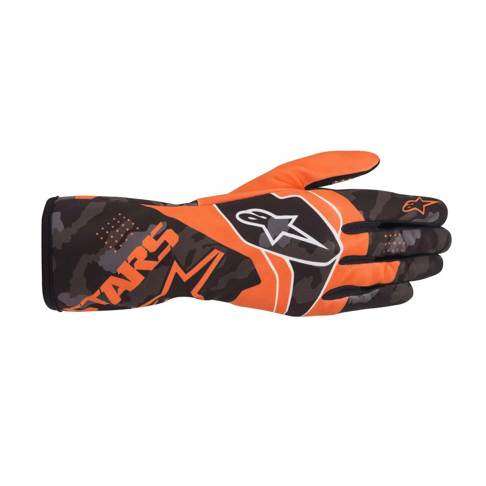 Gants Alpinestars TECH-1 K RACE V2 CAMO - Orange Fluo/Black