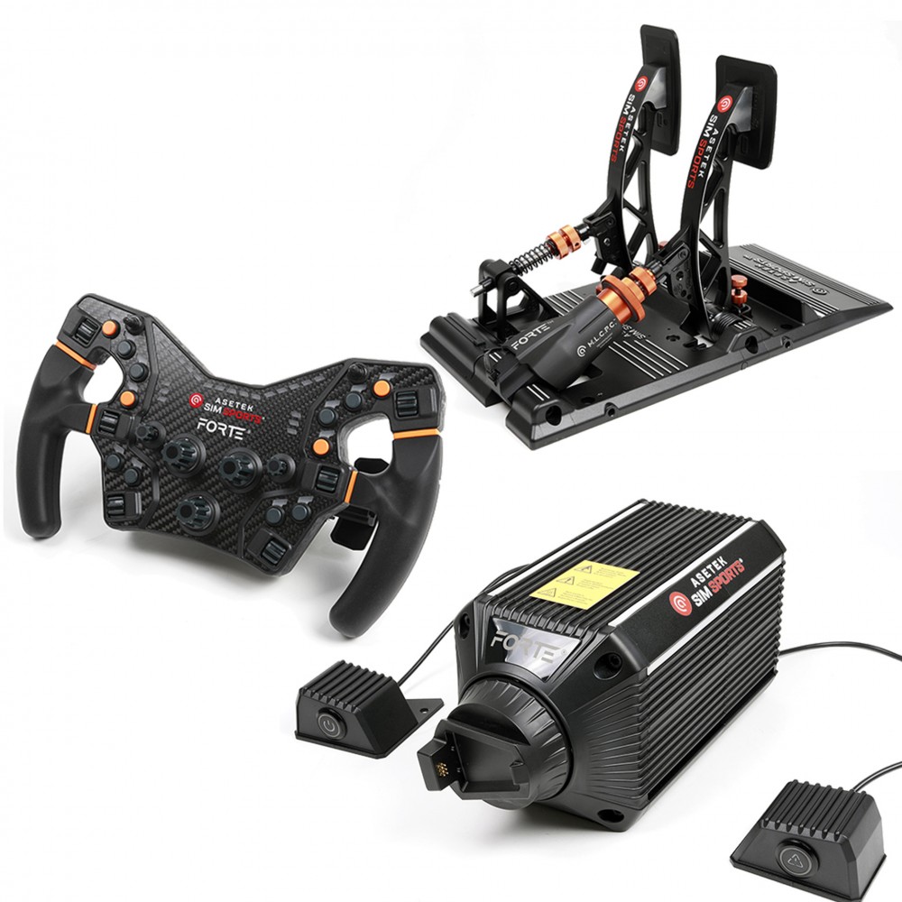 Bundle Asetek Forte 18Nm Forte Pedals PS