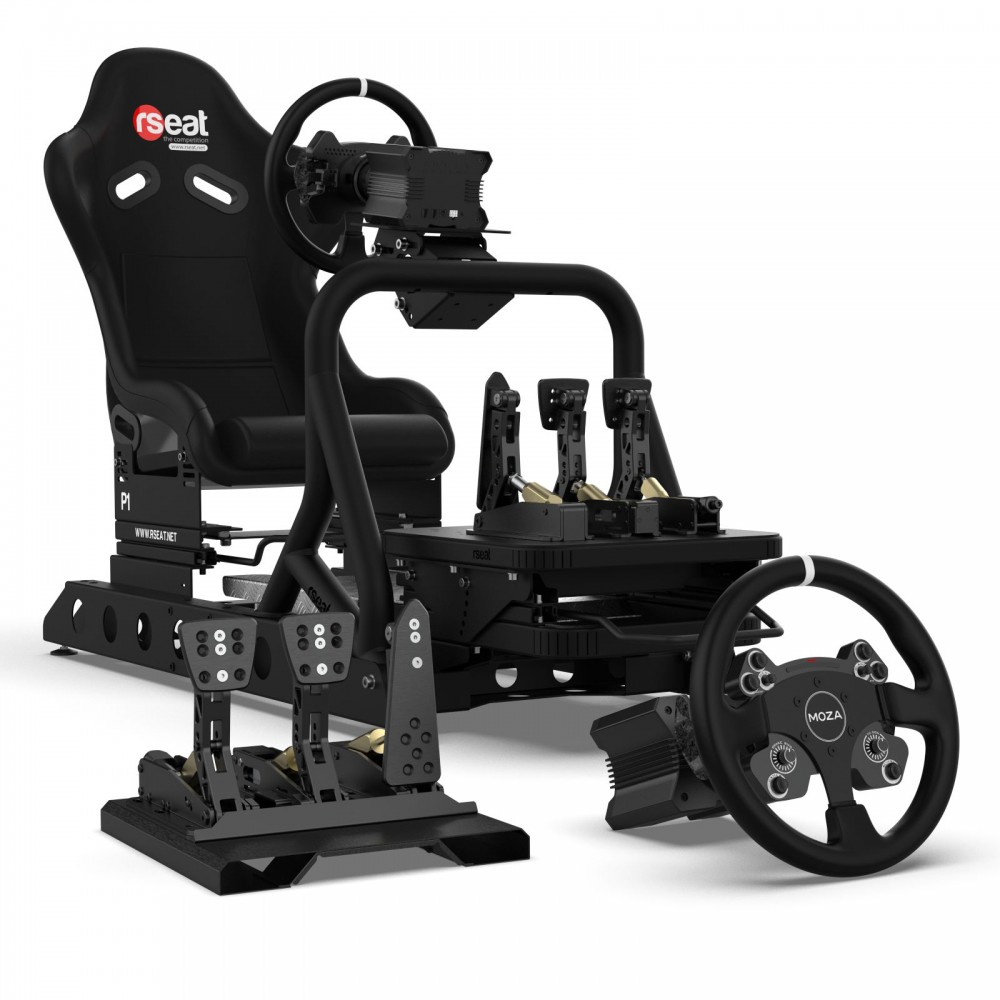 Bundle avec P1 Noir Moza Racing R9 Wheel Base CS Wheel et CRP 3 Pedales Bundle avec P1 Noir Moza Racing R9 Wheel Base CS Wheel et CRP 3 Pedales