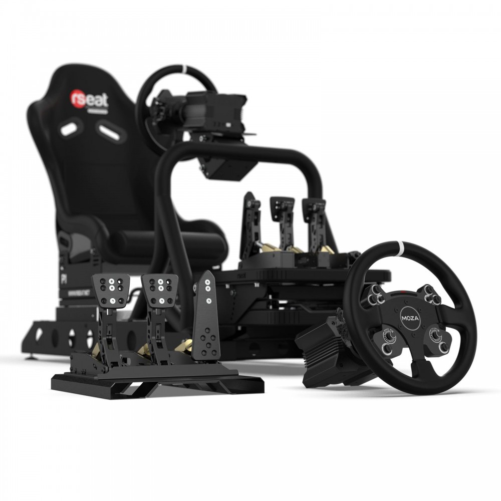 Bundle avec P1 Noir Moza Racing R9 Wheel Base CS Wheel et CRP 3 Pedales Bundle avec P1 Noir Moza Racing R9 Wheel Base CS Wheel et CRP 3 Pedales
