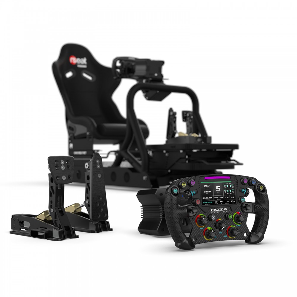 Bundle avec P1 Noir Moza Racing R9 Wheel Base FSR Wheel et CRP 2 Pedales Bundle avec P1 Noir Moza Racing R9 Wheel Base FSR Wheel et CRP 2 Pedales