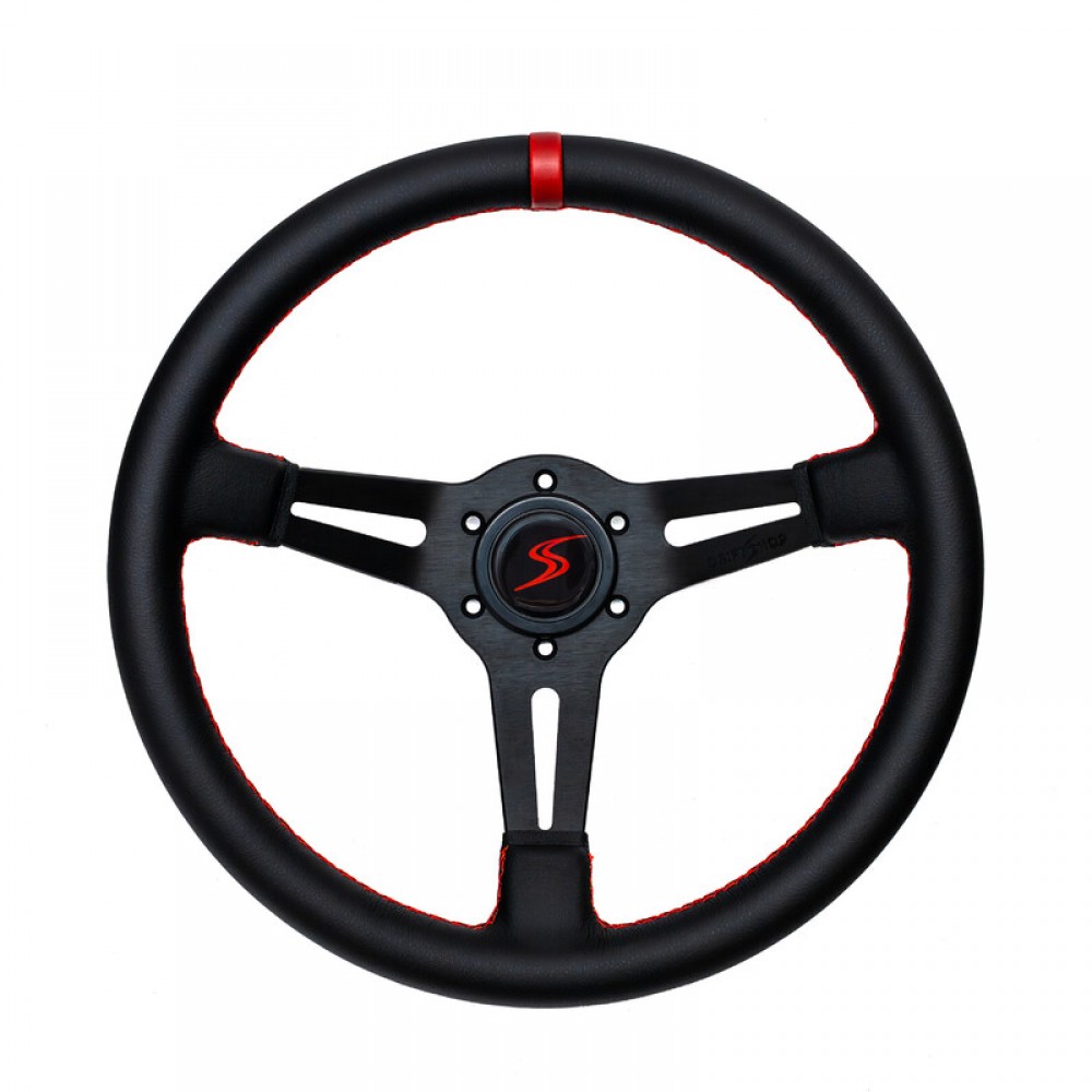 Bundle Volant Driftshop 35cm en Cuir Noir et Quick Release Simagic Bundle Volant Driftshop 35cm en Cuir Noir et Quick Release Simagic