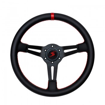 Bundle Volant Driftshop 35cm en Cuir Noir et Quick Release Simagic Bundle Volant Driftshop 35cm en Cuir Noir et Quick Release Simagic