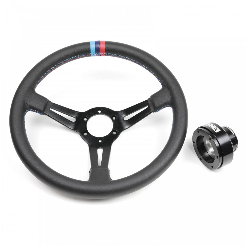 Bundle Volant Driftshop 35cm "M Power V2" avec adaptateur Quick Release MOZA Racing