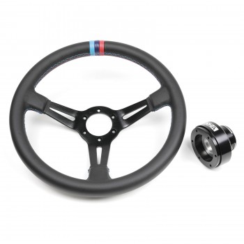 Bundle Volant Driftshop 35cm "M Power V2" avec adaptateur Quick Release MOZA Racing