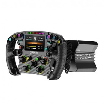 Pack Base Moza Racing R12 V2 et Volant FSR2