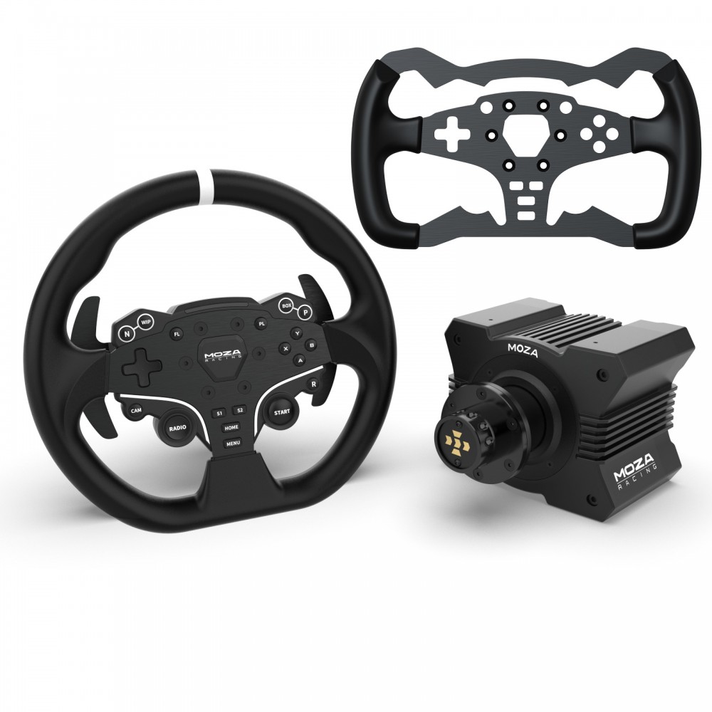 Bundle Moza R5 Direct Drive, ES Steering Wheel et Formula Mod