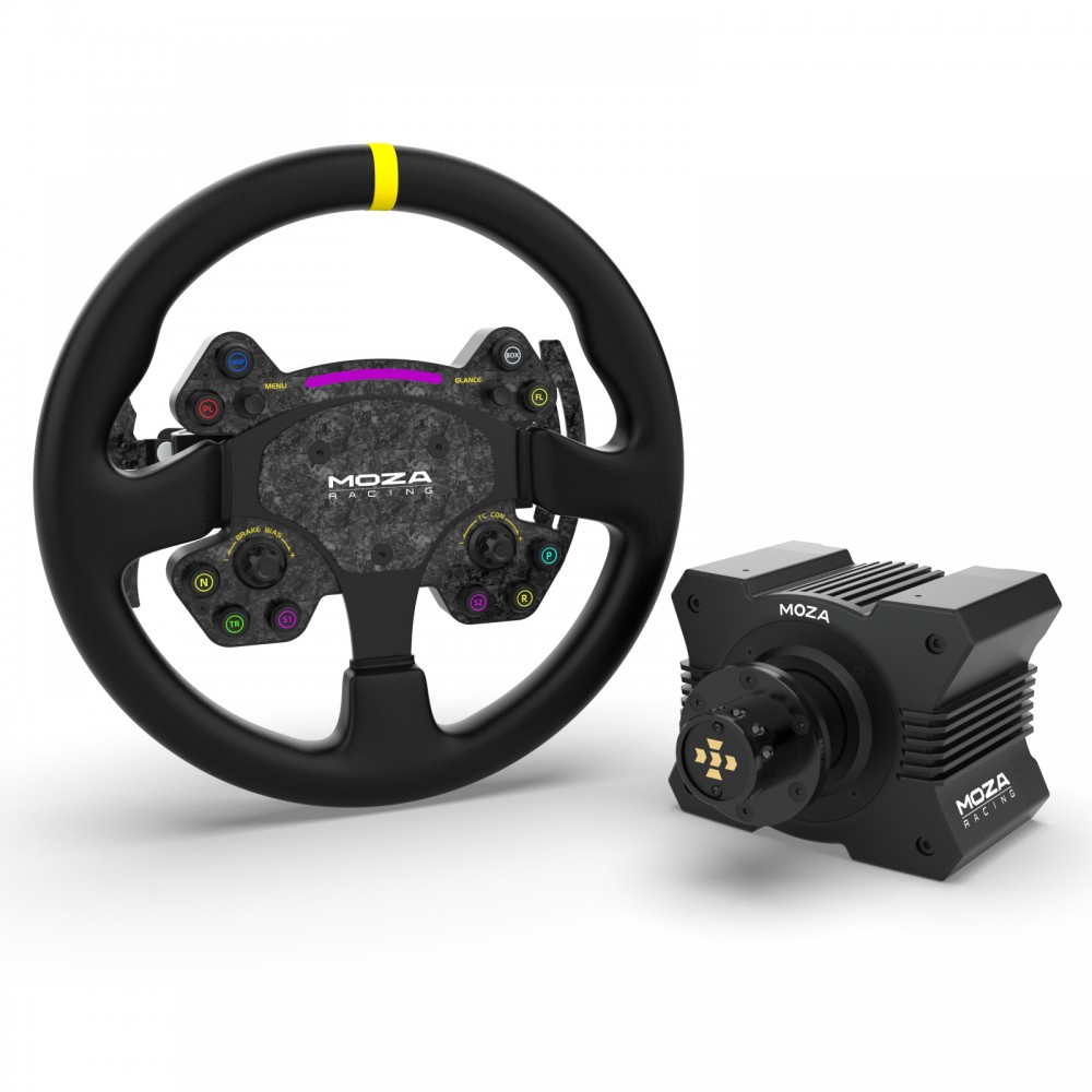 Bundle Moza R5 Direct Drive avec RS V2 Steering Wheel