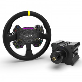 Bundle Moza R9 Direct Drive avec RS V2 Steering Wheel