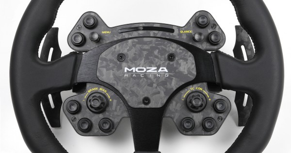 MOZA Racing RS V2 Volant De Course, Rond - Cuir 33