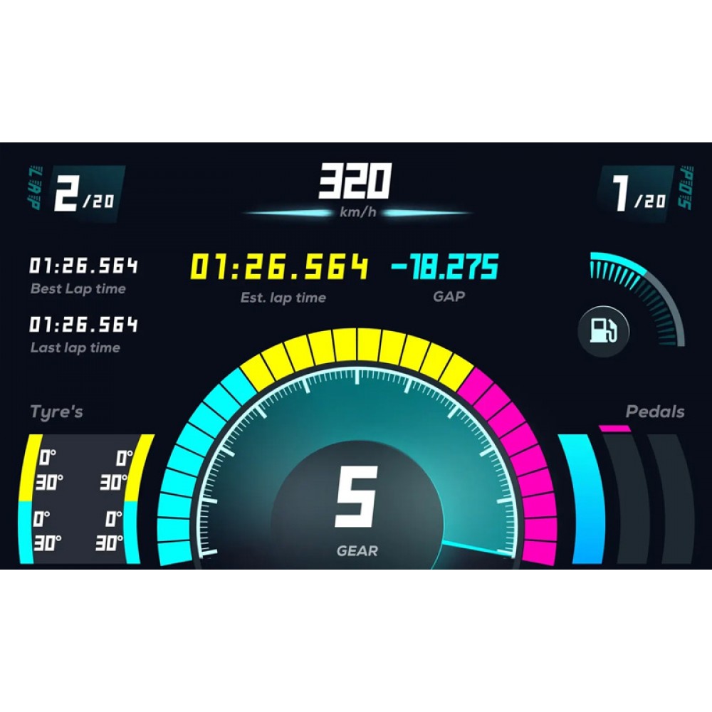 MOZA Ecran Télémétrie pour Base R9 R5