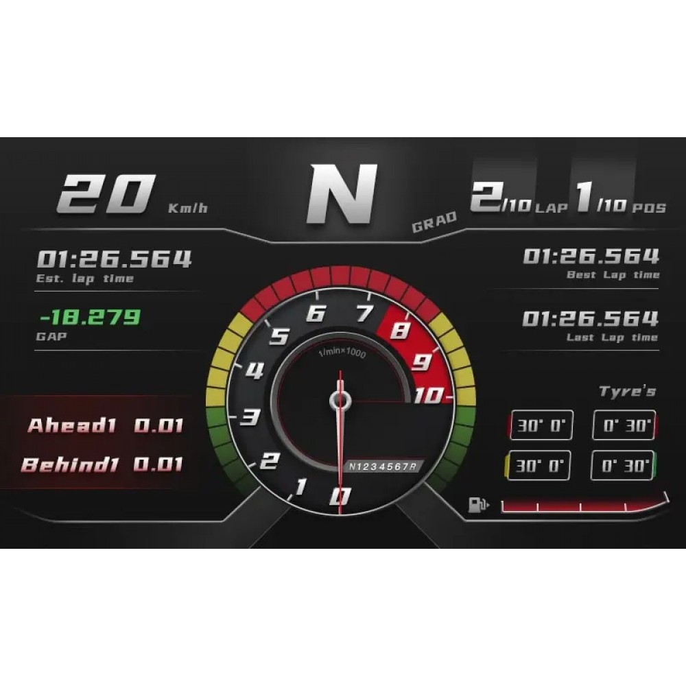 MOZA Ecran Télémétrie pour Base R9 R5