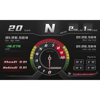 MOZA Ecran Télémétrie pour Base R9 R5