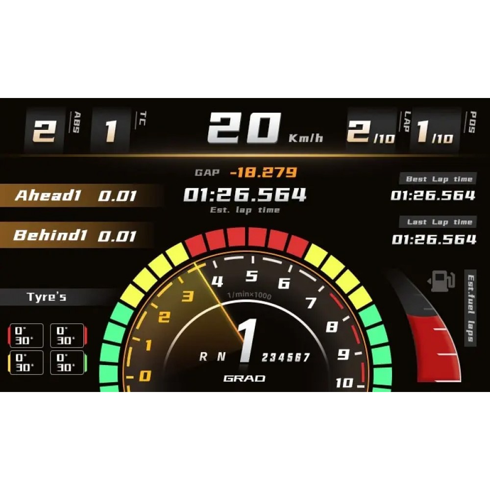 MOZA Ecran Télémétrie pour Base R9 R5