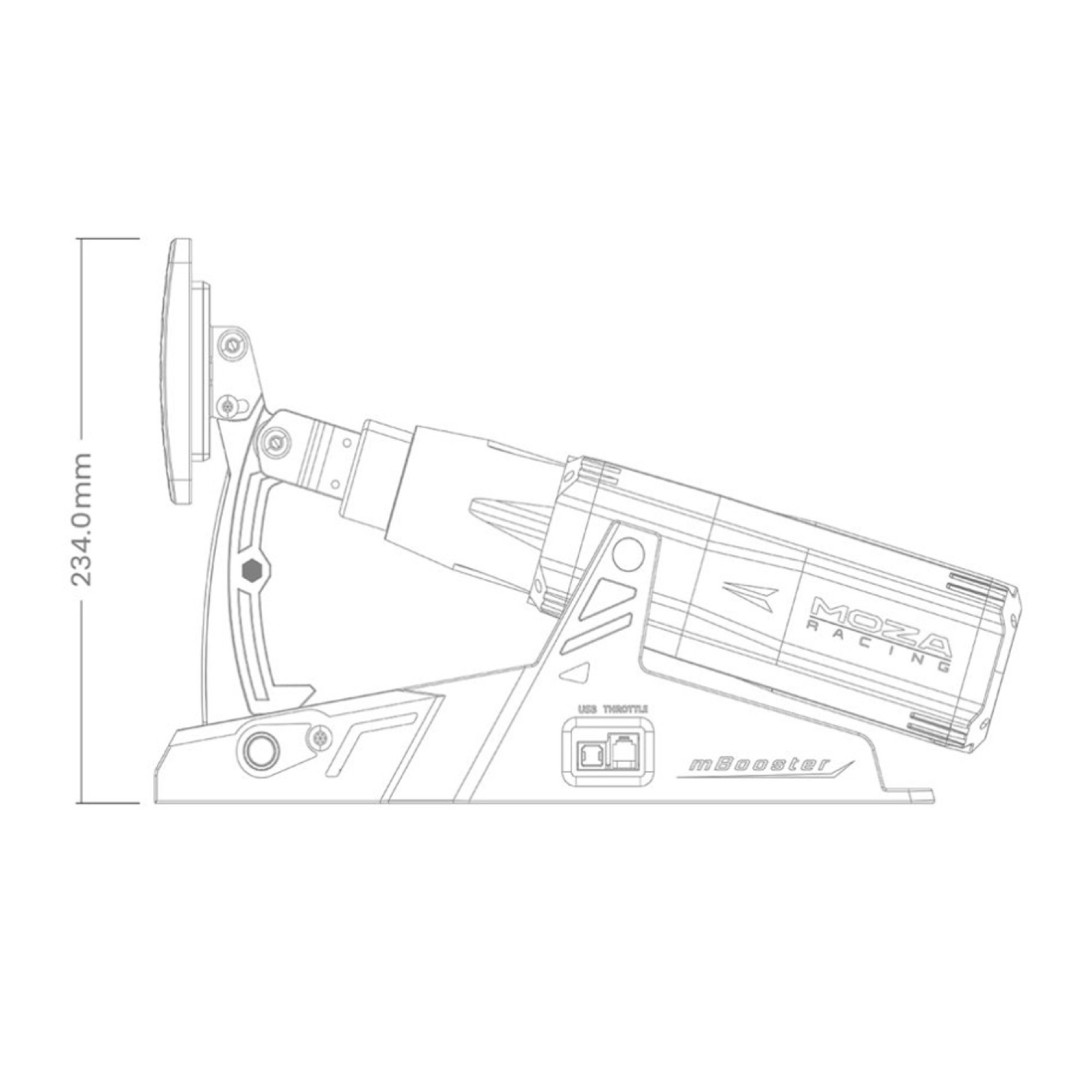 RSeat France SimracingmBooster Active Pedal MOZA RACING - mBooster ...