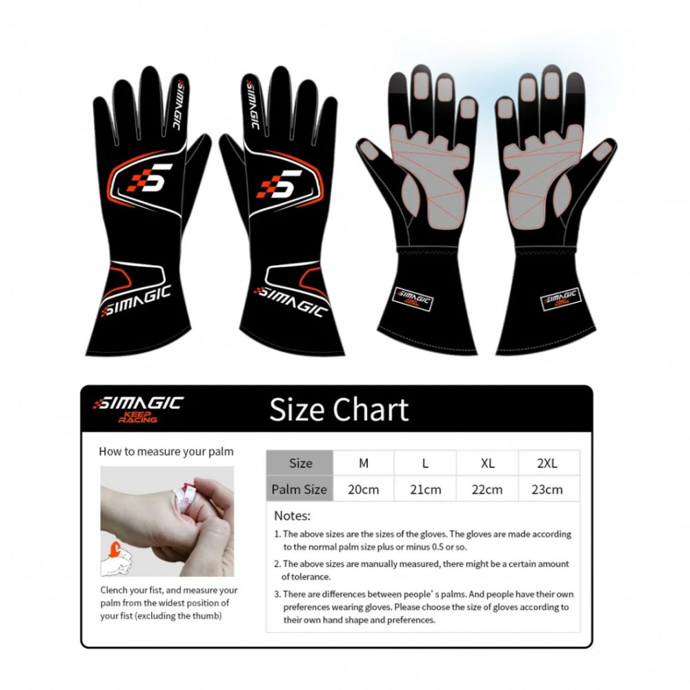 Gants Gaming Simagic Racing Gloves Gants Gaming Simagic Racing Gloves