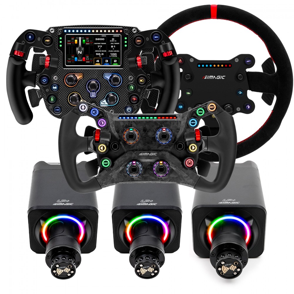 Pack Promo Volant + Base Alpha EVO SIMAGIC sur-mesure Pack Promo Volant + Base Alpha EVO SIMAGIC sur-mesure