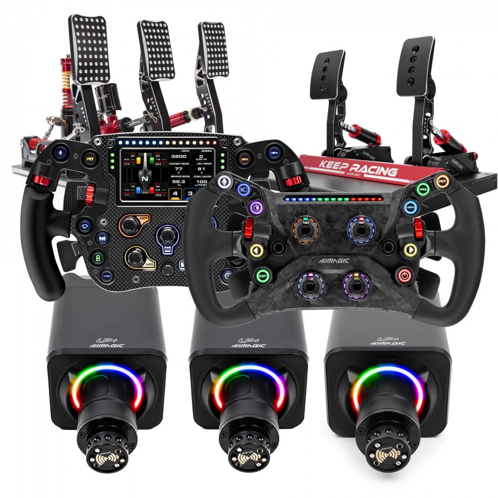 Pack Promo Volant + Base Alpha EVO SIMAGIC sur-mesure Pack Promo Volant + Base Alpha EVO SIMAGIC sur-mesure