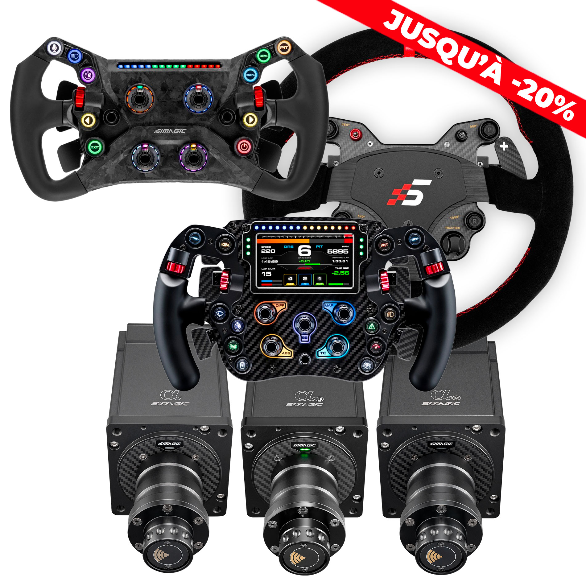 Chaussettes Simracing Dapper Racing - Lot De 3 Paires - Semelle Silicone Antidérapante - 80% Coton Respirant