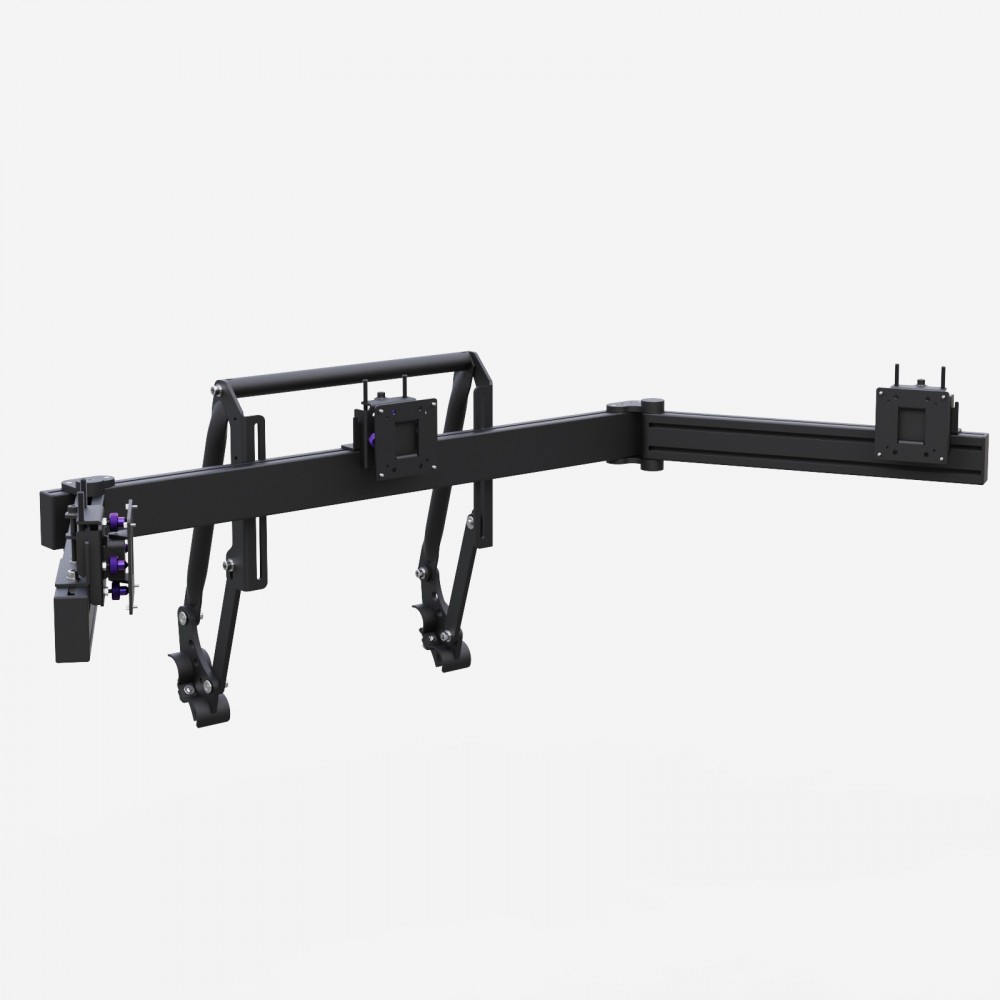 EVO-TX32 Support Triple Ecran pour Châssis EVO | Jusqu'à 3x32 pouces