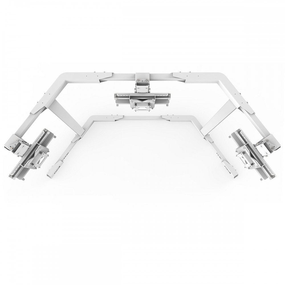 TV STAND TX40 Blanc - TV Stand Support Triple écran 27 à 40 Pouces