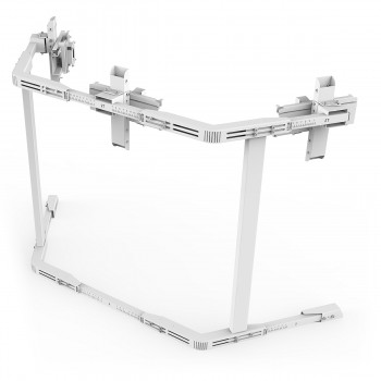 TV STAND TX40 Blanc - TV Stand Support Triple écran 27 à 40 Pouces