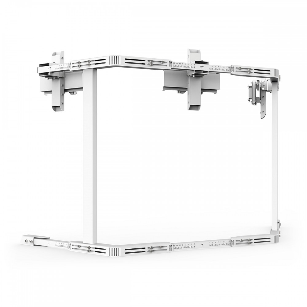 TV STAND TX40 Blanc - TV Stand Support Triple écran 27 à 40 Pouces