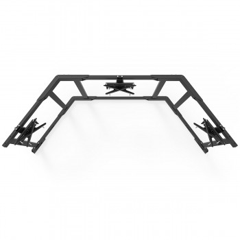 TV STAND TX90 Noir - TV Stand Support Triple écran 65 à 90 Pouces