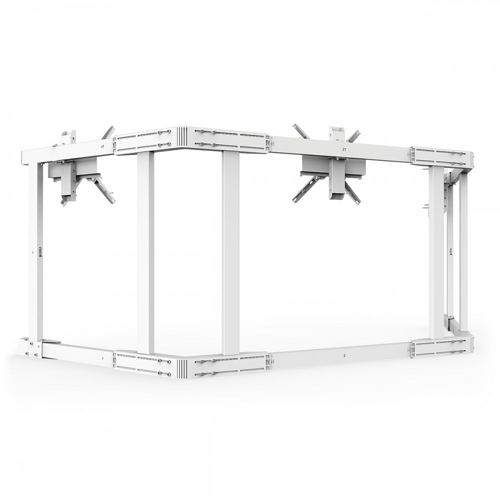 TV STAND TX90 Blanc - TV Stand Support Triple écran 65 à 90 Pouces