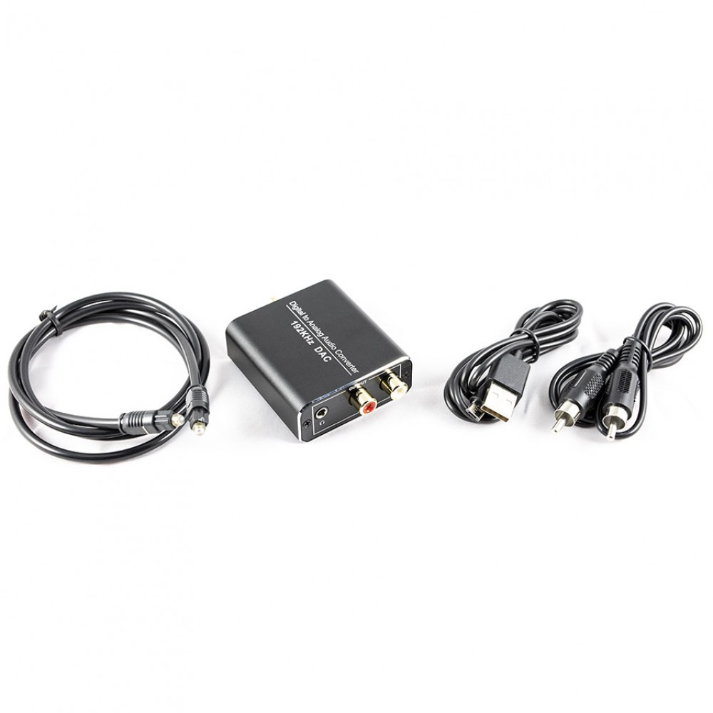 Convertisseur audio digital pour convertir signal numérique SPDIF Coaxial optique en analogique USB