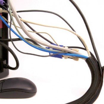 GAINE TRESSEE EXTENSIBLE 18 à 31mm Flexo Wrap blanche au mètre GAINE TRESSEE EXTENSIBLE 18 à 31mm Flexo Wrap blanche au mètre