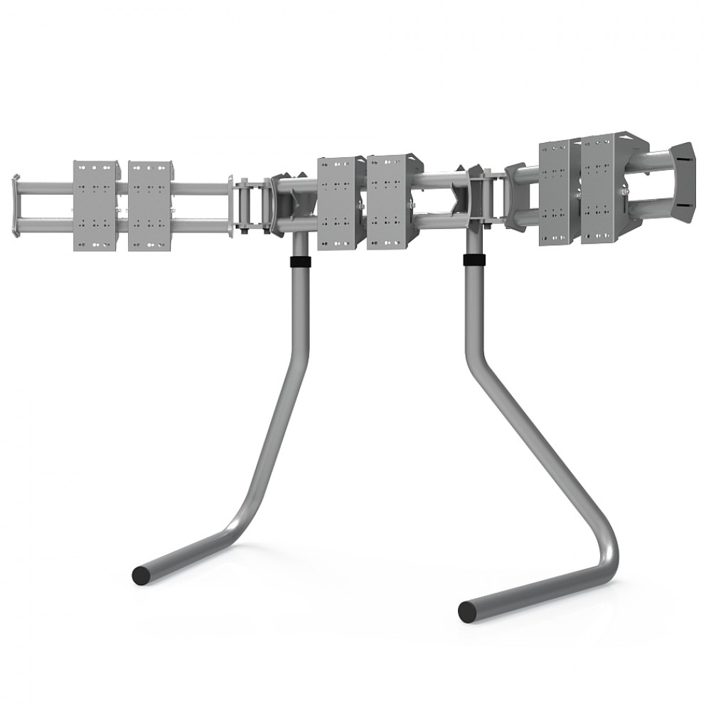 RS STAND T3L Gris métallisé V2- Support Triple écrans jusqu'à 3x32" RS STAND T3L Gris métallisé V2- Support Triple écrans jusqu'à 3x32"