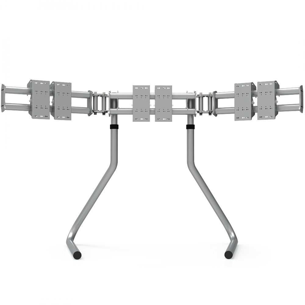 RS STAND T3L Gris métallisé V2- Support Triple écrans jusqu'à 3x32" RS STAND T3L Gris métallisé V2- Support Triple écrans jusqu'à 3x32"