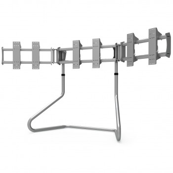 RS STAND T3XL gris métallisé V2 - Support Triple écrans jusqu'à 3x47"