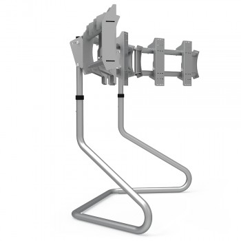 RS STAND T3XL gris métallisé V2 - Support Triple écrans jusqu'à 3x47"