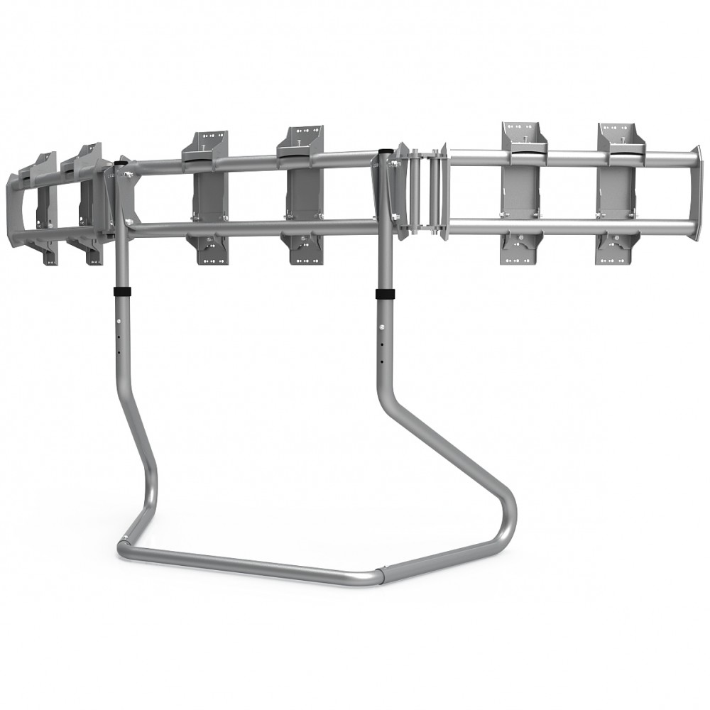 RS STAND T3XL gris métallisé V2 - Support Triple écrans jusqu'à 3x47"