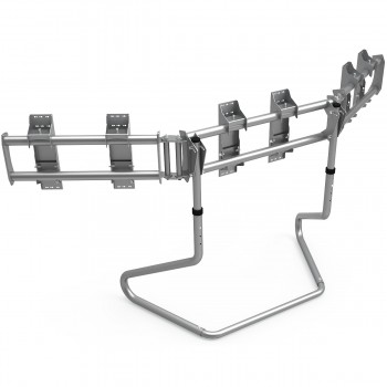 RS STAND T3XL gris métallisé V2 - Support Triple écrans jusqu'à 3x47"