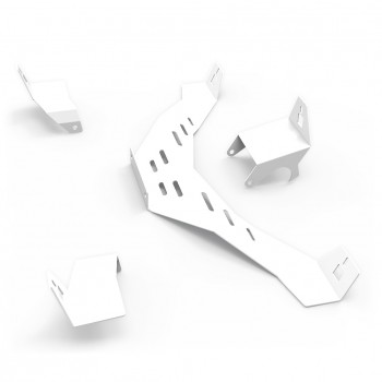 Support kit haut parleur Blanc Logitech Z-906 pour RSeat N1 Support kit haut parleur Blanc Logitech Z-906 pour RSeat N1