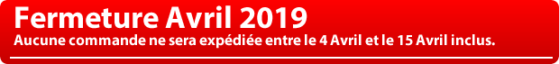Fermeture début Avril 2019 Fermeture début Avril 2019